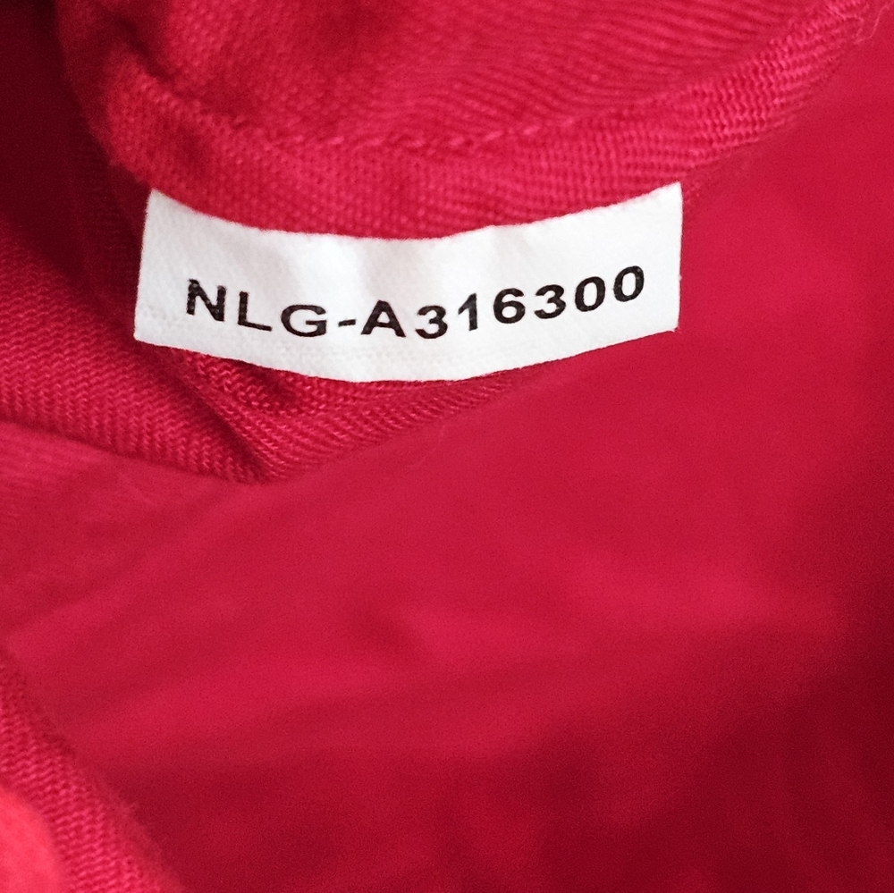 Adobe Rose Vintage 100% Cotton Red Tassled Button Front Top - Picture 11 of 11